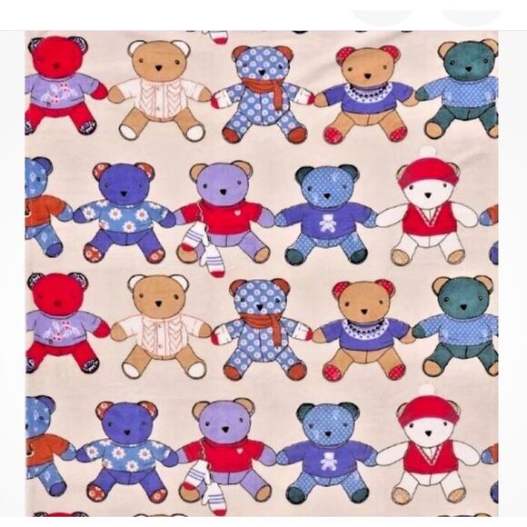 Vera Bradley NWT Blanket in Toasty Teddies With Matching Umbrella - Picture 7 of 7